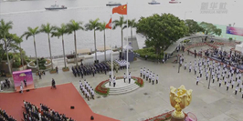 香港举行升旗仪式和酒会庆祝回归祖国28周年