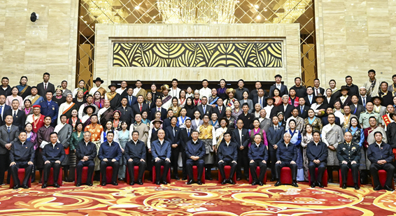 习近平接见西藏各族各界代表
